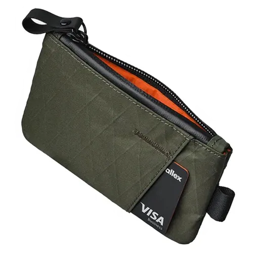 Alpaka Zip Cardholder Dark Green X-Pac VX21 საფულე