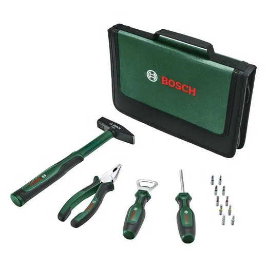 Bosch 1600A027PT 14 Piece Easy Starter Hand Tool Set ხელის ინსტრუმენტების ნაკრები