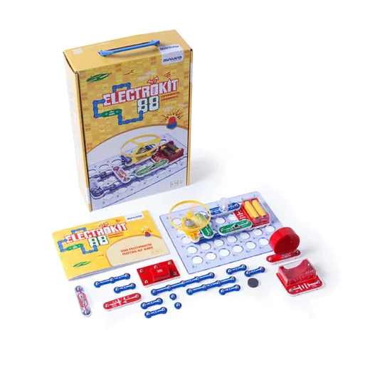 ELECTROKIT 88 EXPERIMENTS სათამაშო ელექტრო ექსპერიმენტების ნაკრები