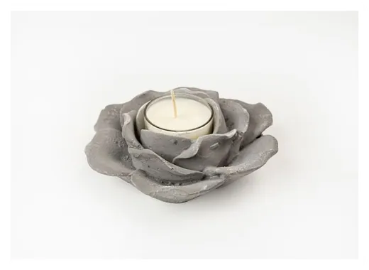 Manamo Home AMBER VANILLA SCENTED STONE CANDLE HOLDER სანთელ