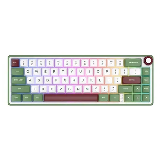 ROYAL KLUDGE RK R65 RGB, GREEN SAND სათამაშო მექანიკური კლავიატურა